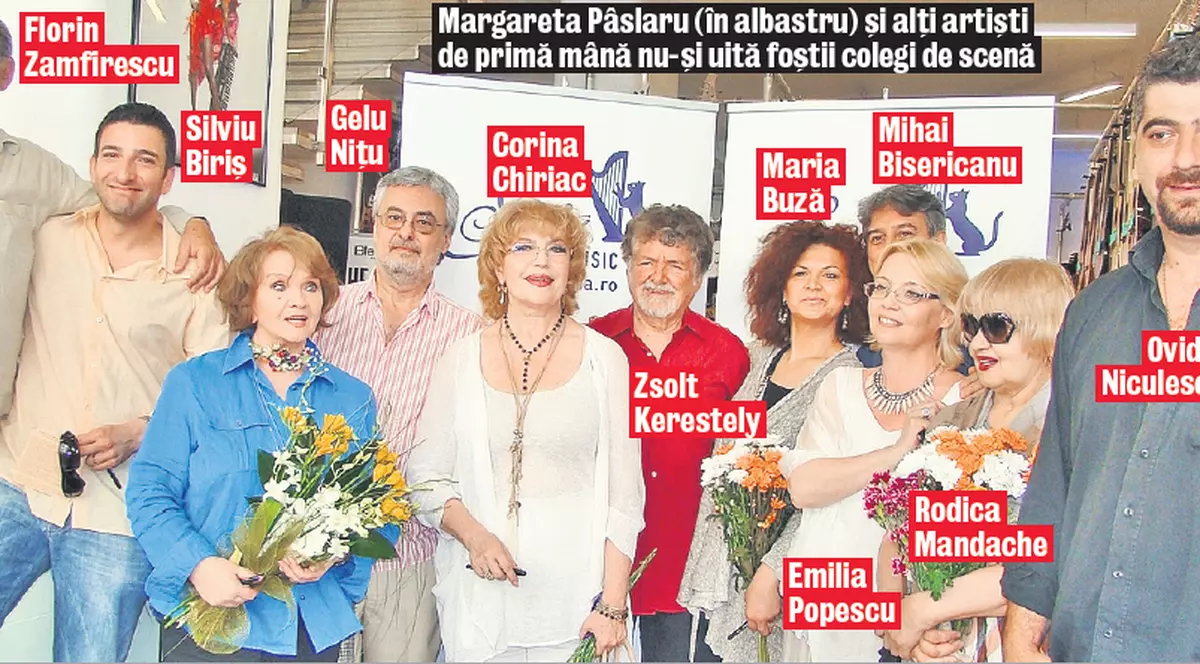 Margareta Pâslaru îi ajută pe artiştii cu probleme