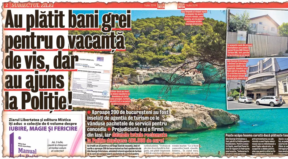 Turiştii care au plătit mii de euro pentru concediile doar pe hârtie ar putea rămâne cu buzunarele goale