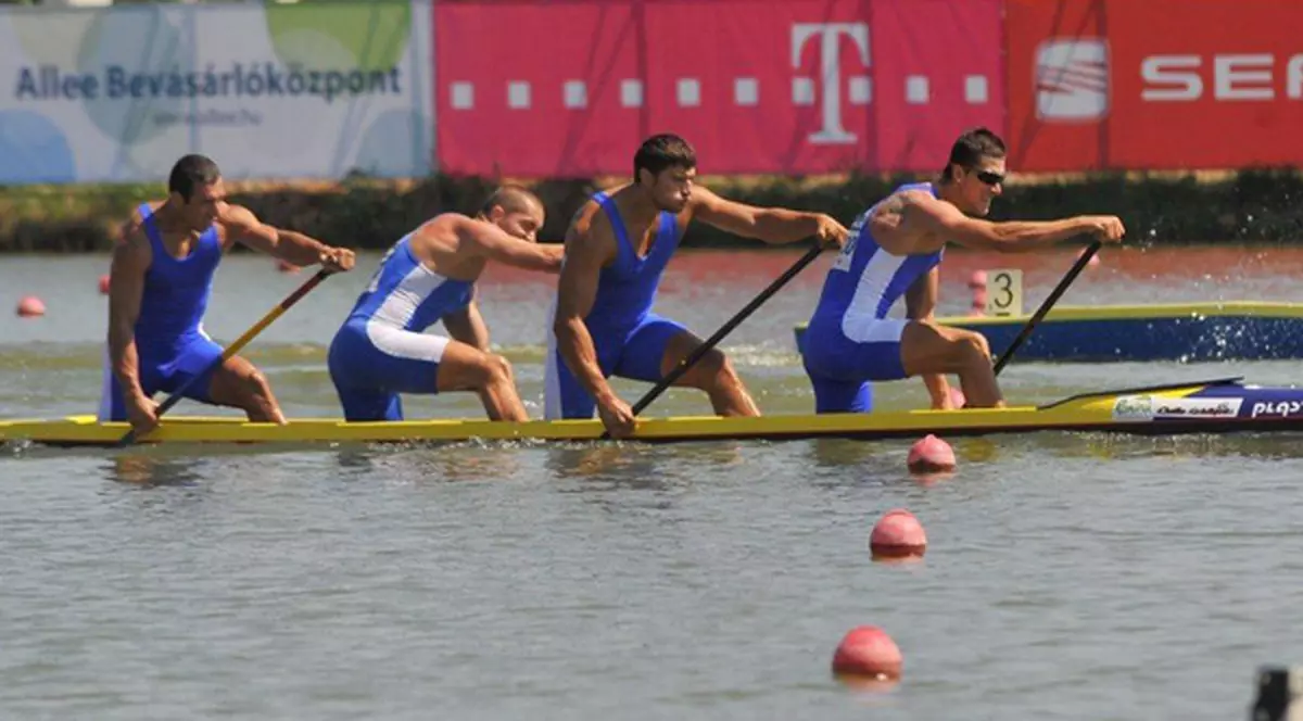 Echipajul de canoe 4 (1000 de metri) al României a fost descalificat la CE de kaiac canoe
