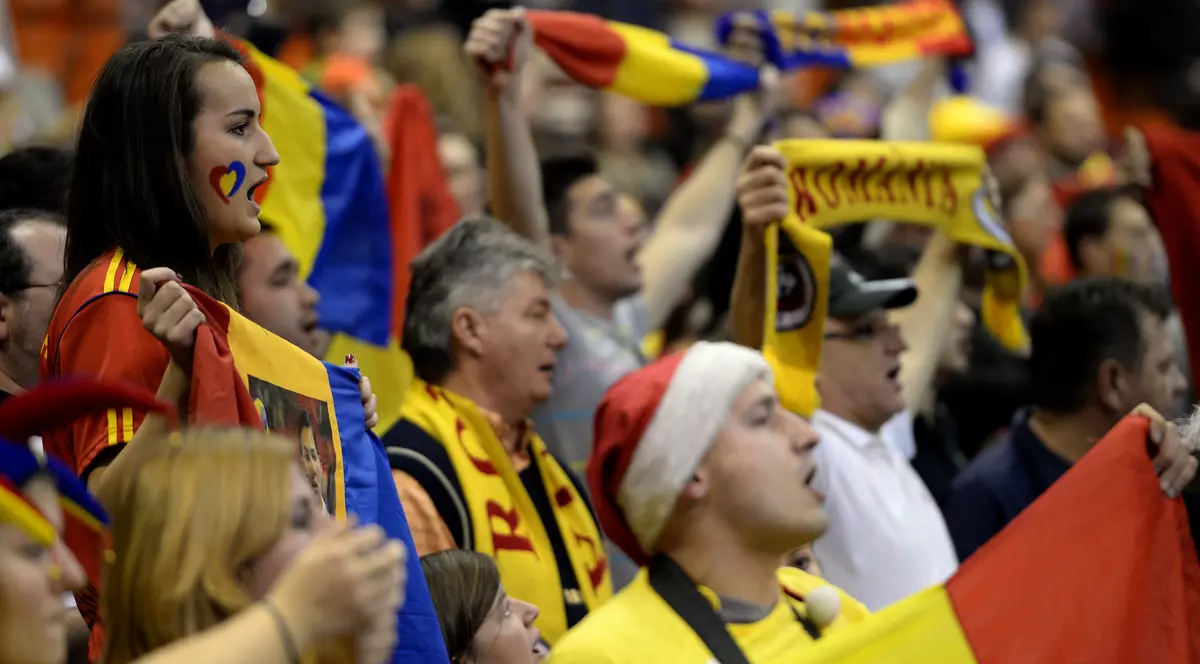 România a avut mereu o galerie puternică la handbal FOTO: EPA
