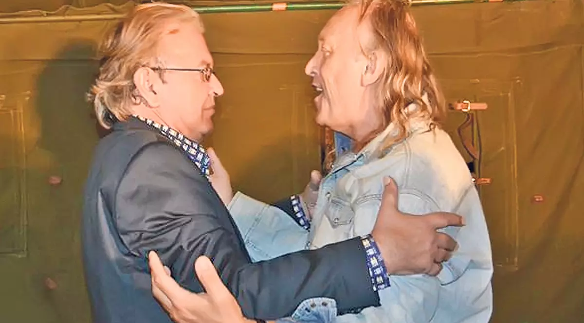 Ducu Bertzi şi Ştefan Hruşcă s-au revăzut după patru ani