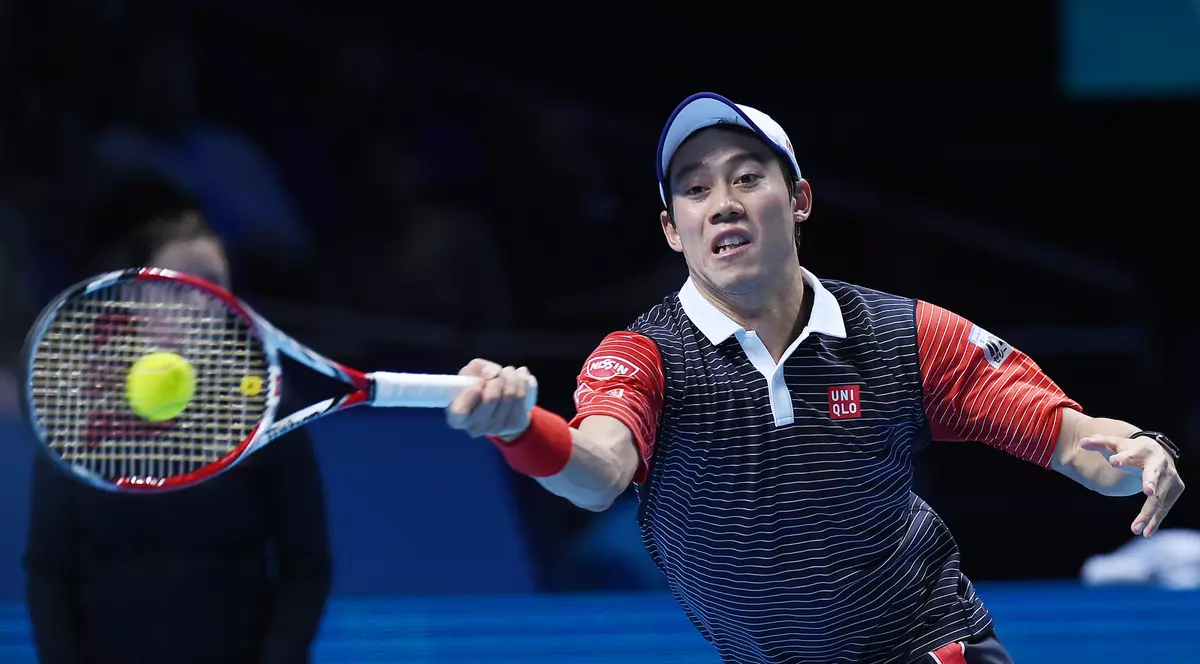 Kei Nishikori joacă mai mereu cu șapca pe cap
