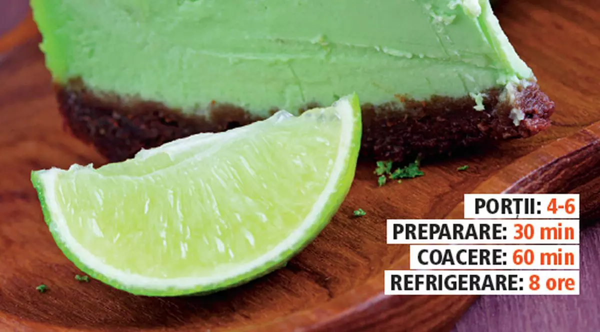 Nu-i așa că ARATĂ BINE CHEESECAKE-UL ĂSTA cu lămâie verde? IATĂ REȚETA!