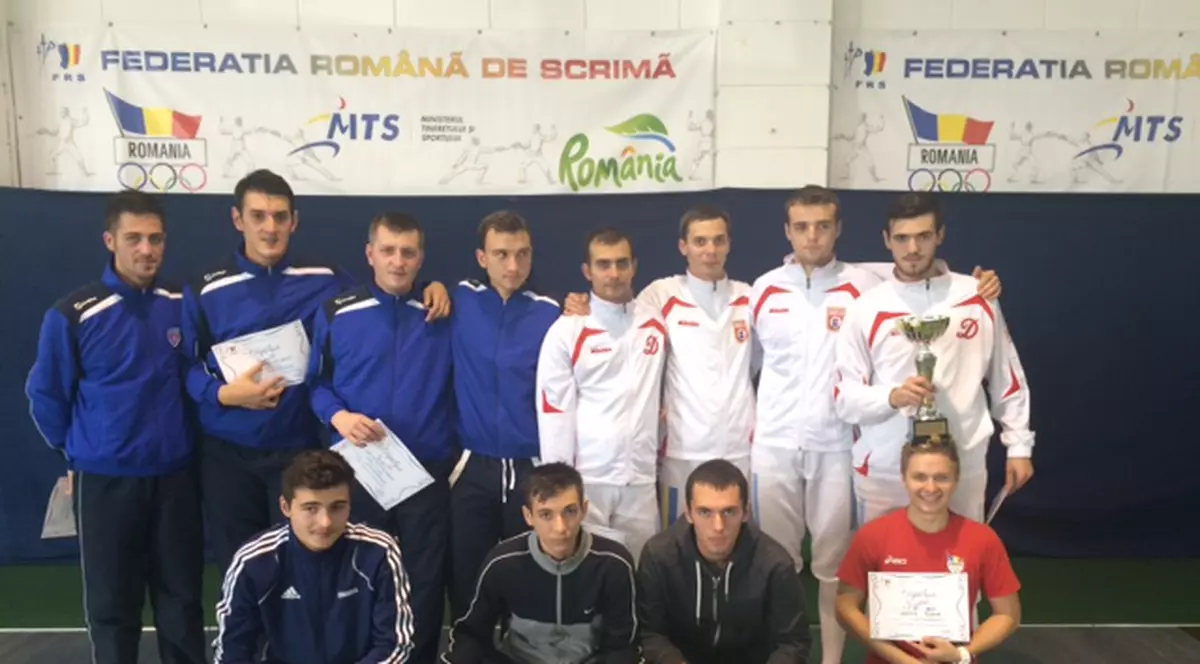 FOTO / Dinamo a câștigat Cupa României la sabie, proba pe echipe la masculin!