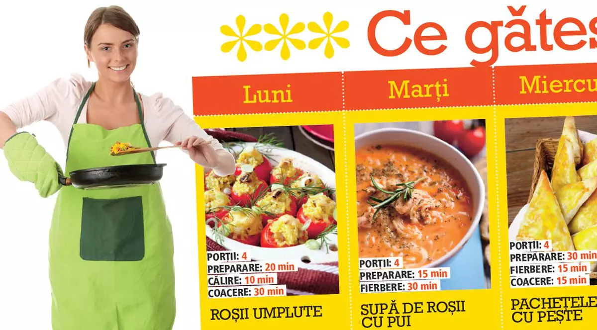 Ce gătești săptămâna asta? Iată câte o rețetă pentru fiecare zi!