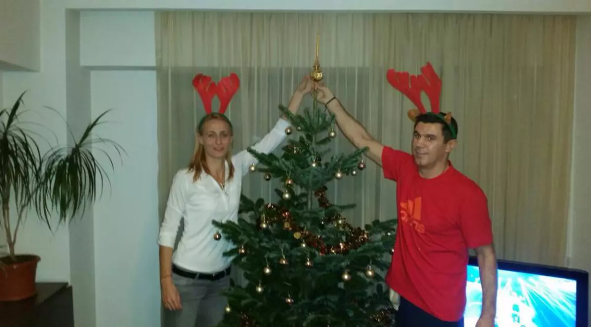 Camelia Potec, Crăciun împreună cu Mihai Leu și familia acestuia