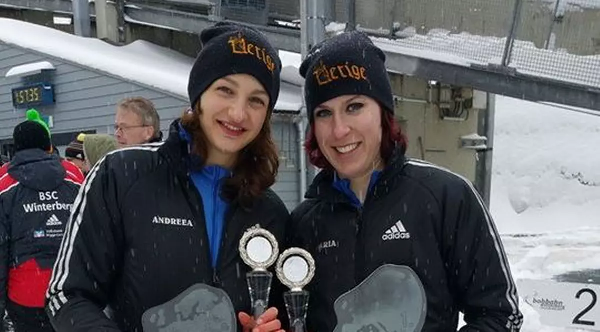 Maria Constantin și Andreea Grecu au câștigat Cupa Europei la bob!