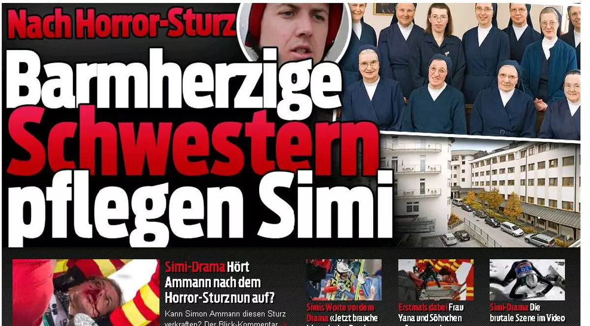 SĂRITURI. Vegheat de călugărițe, Ammann s-a trezit! E în spitalul unei mănăstiri de maici