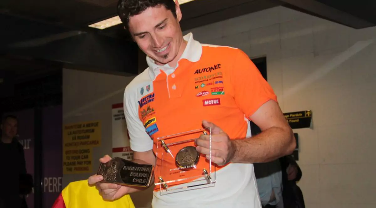 Mani Gyenes s-a întors din Dakar cu trofeul acordat câștigătorului clasei Maraton / VIDEO