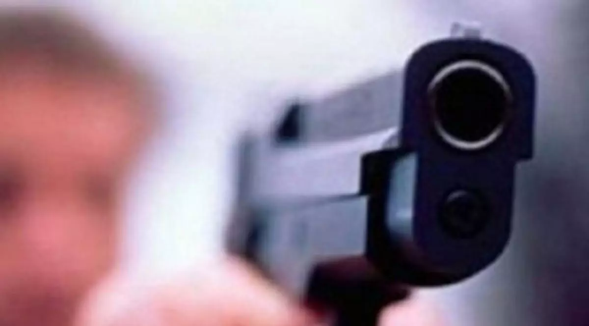 Tanarul a fost impuscat in cap de politisti, imagine cu un pistol