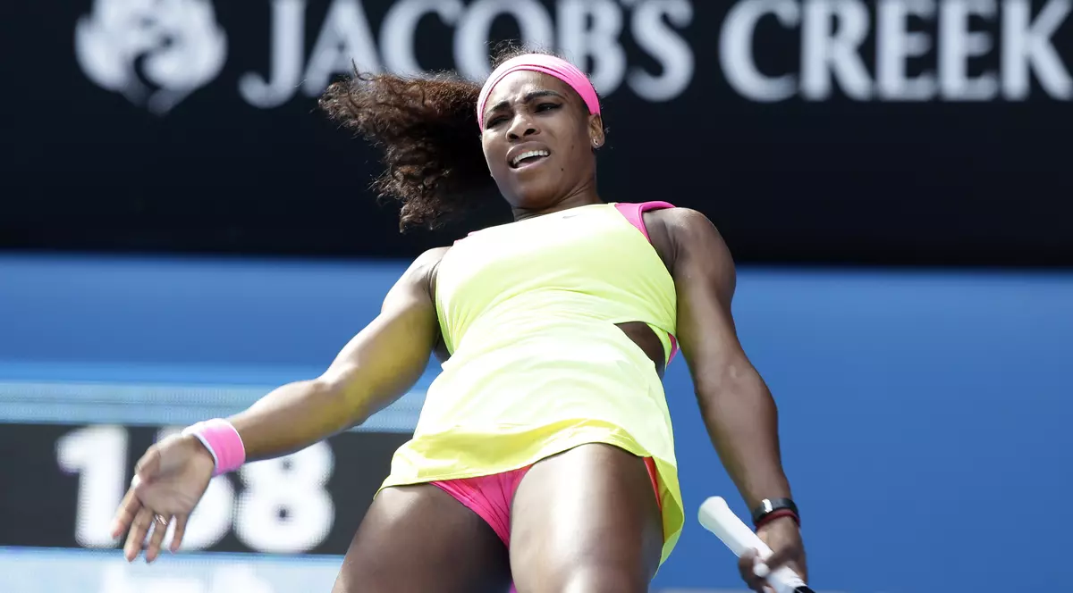 Cum se bucură o campioană? Serena s-a dat pe spate!