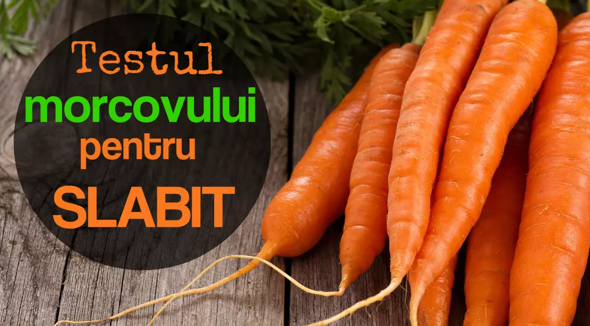Testul morcovului te ajută să slăbeşti eficient într-un timp scurt