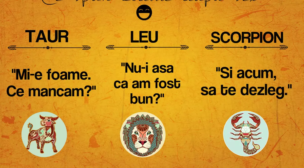 HOROSCOP: CE SPUNE DUPĂ SEX ÎN FUNCŢIE DE ZODIA LUI