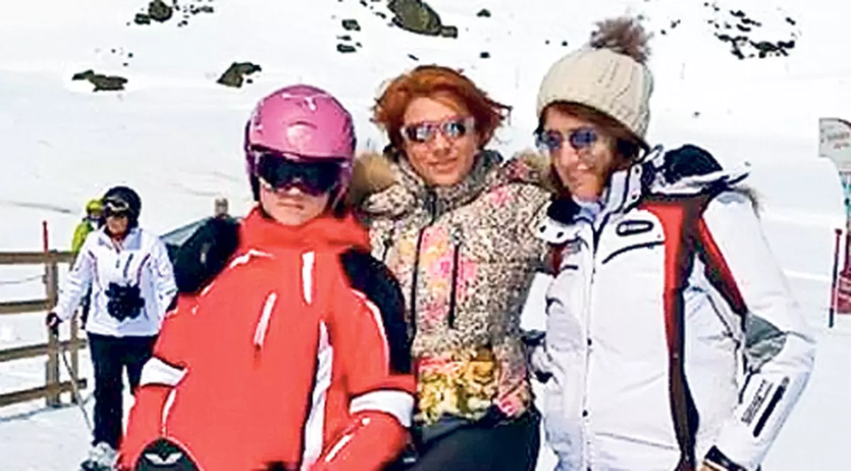 Mihaela Borcea a făcut Paştele pe pârtia de schi