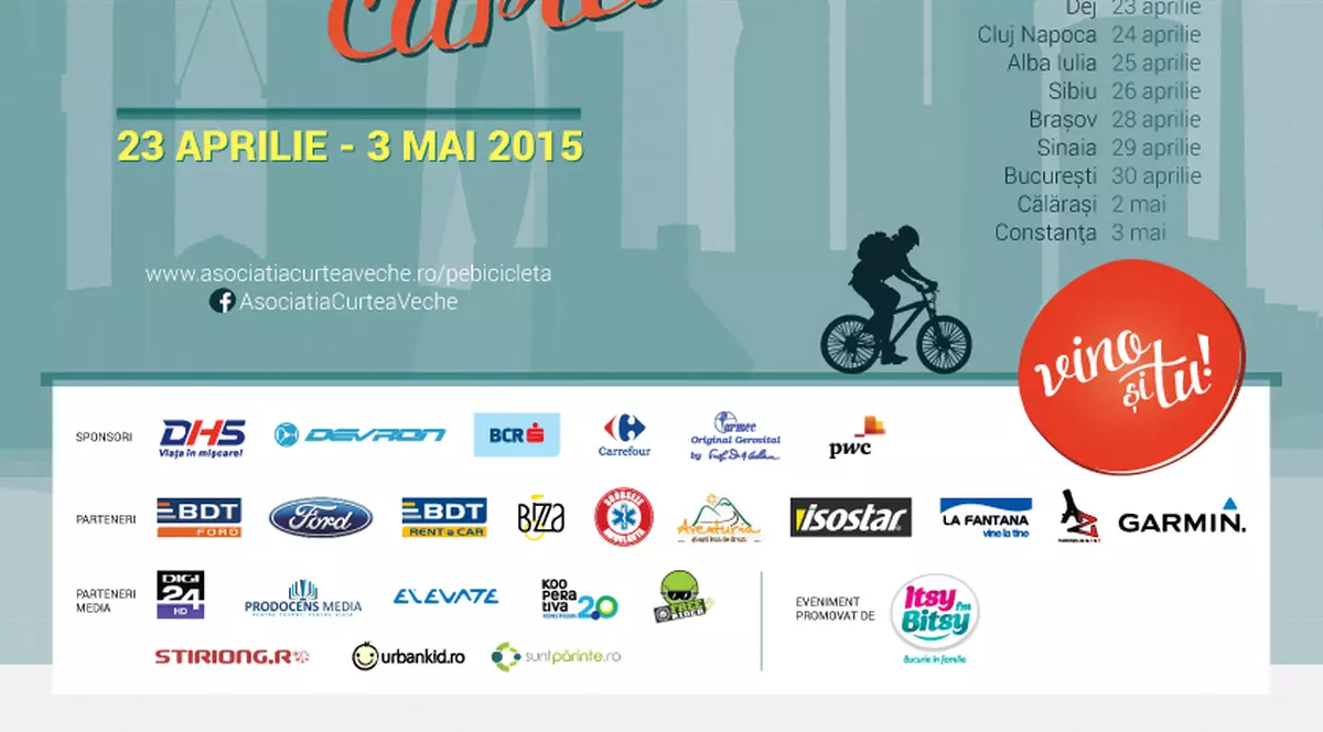 Turul ciclist caritabil “Cărțile copilăriei pe bicicletă”, 10 orașe în 9 zile pentru promovarea lecturii