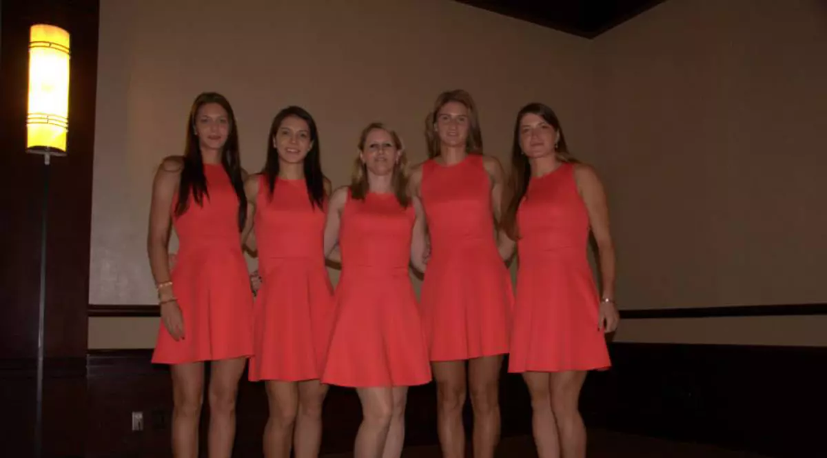 Fetele din echipa de Cupa Davis, sexy la petrecere / GALERIE FOTO