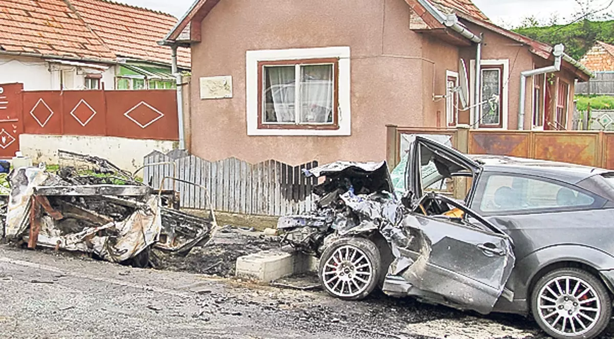 Accident teribil în judeţul Sibiu | A murit ars de viu în propria maşină