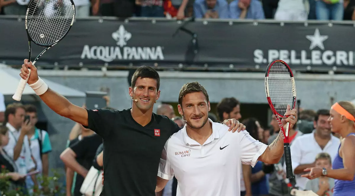 Totti și Nole au dat recital la Roma, într-un meci caritabil! / FOTO & VIDEO