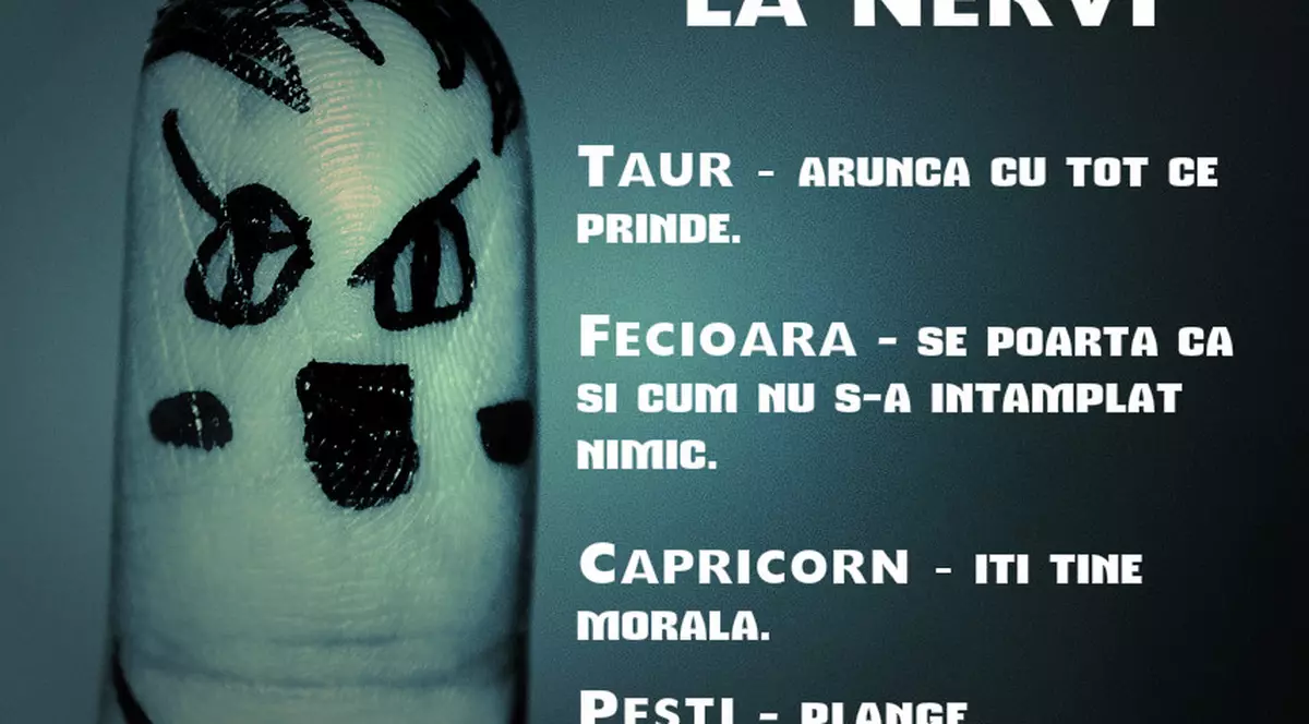 CUM REACȚIONEAZĂ ZODIILE LA NERVI