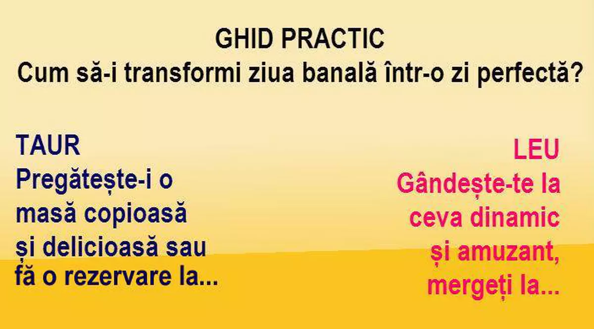 Cum arată ziua perfectă pentru iubitul tău? Ce spune zodia lui