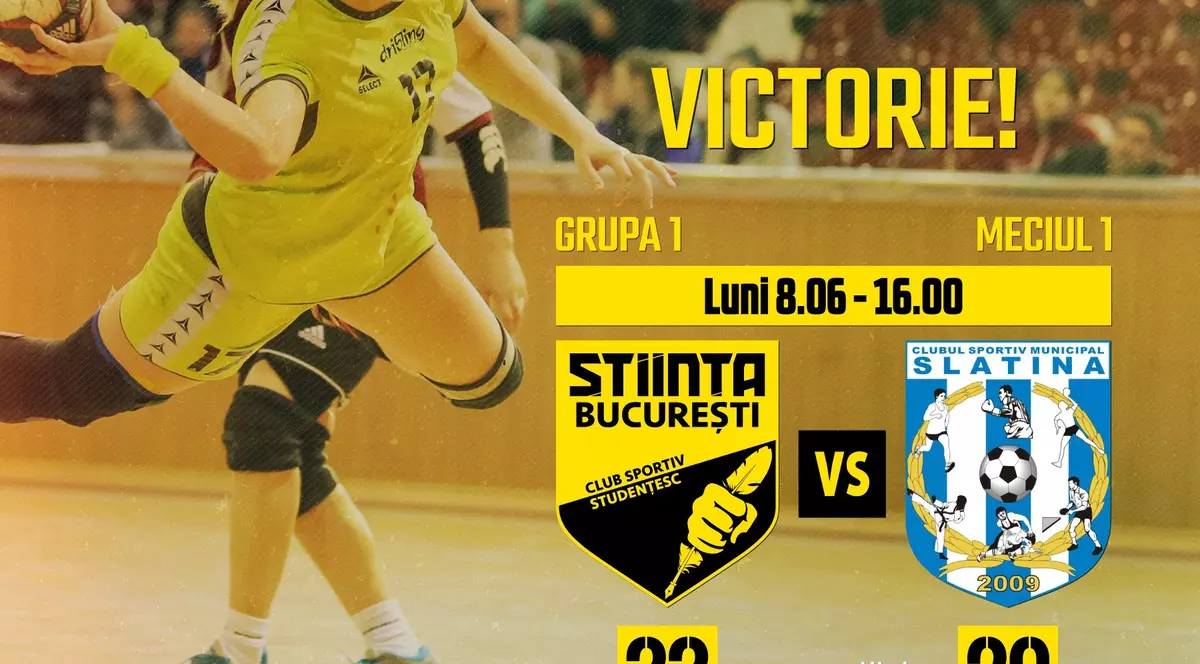 Știința București a câștigat primul meci din turneul de promovare în Liga Națională