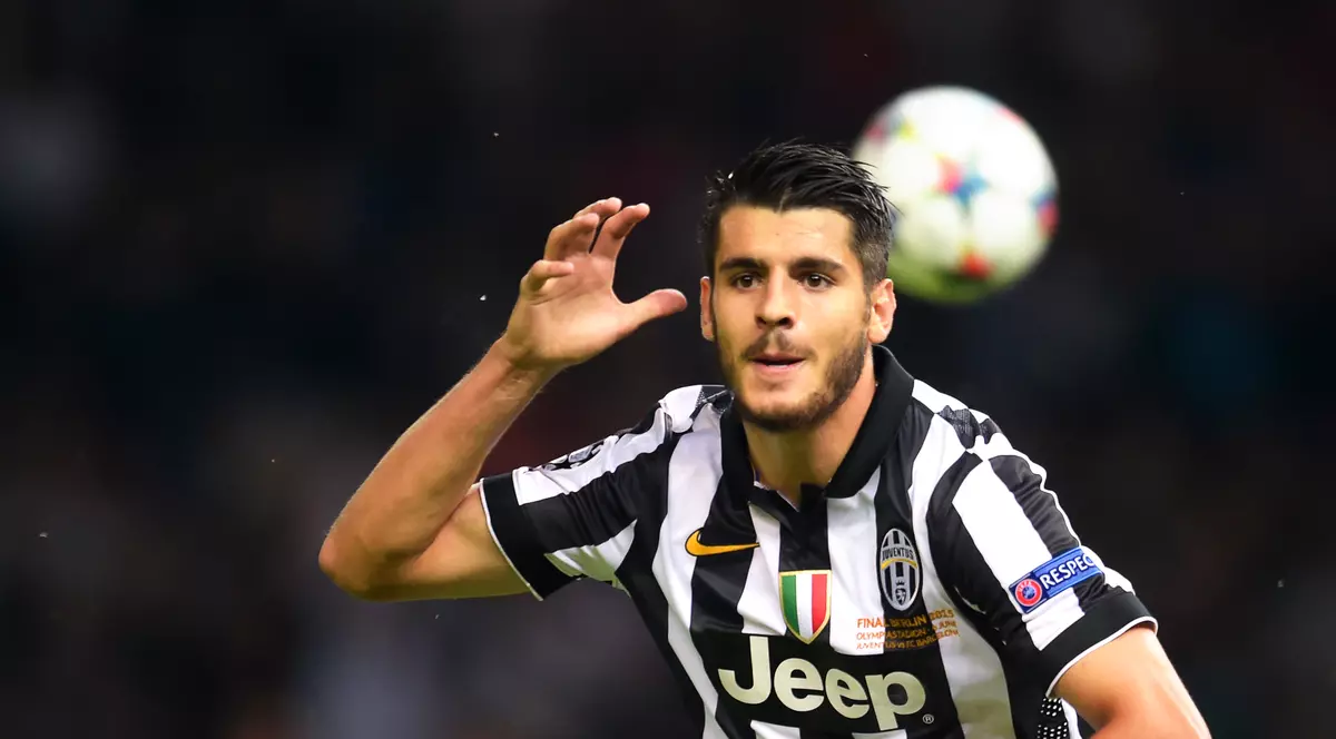 Alvaro Morata, în tricoul echipei italiene Juventus FOTO: EPA