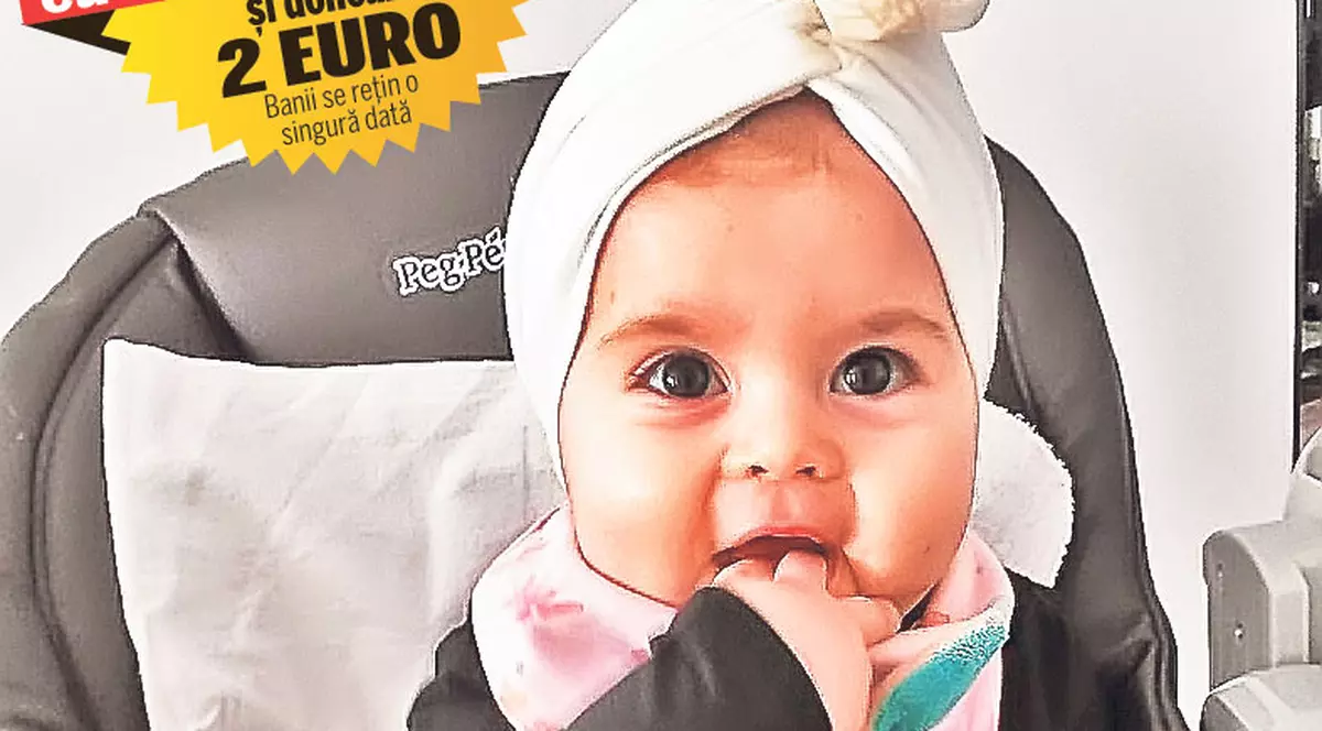 S-o mai ajutăm pe Maria! Fetiţa de un an trebuie să ajungă la o nouă operaţie, în Germania