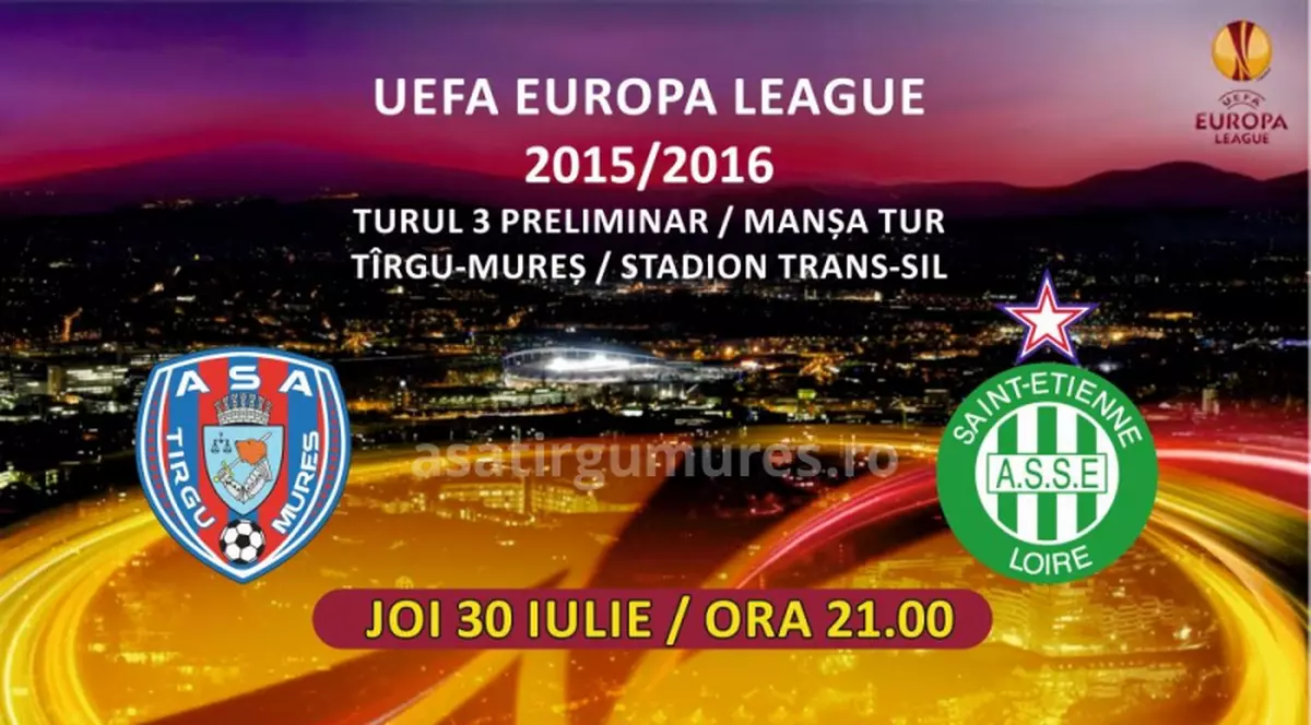 Scump, domne’, scump! Cel mai ieftin bilet la meciul ASA Tg. Mureş - St. Etienne costă 30 de lei