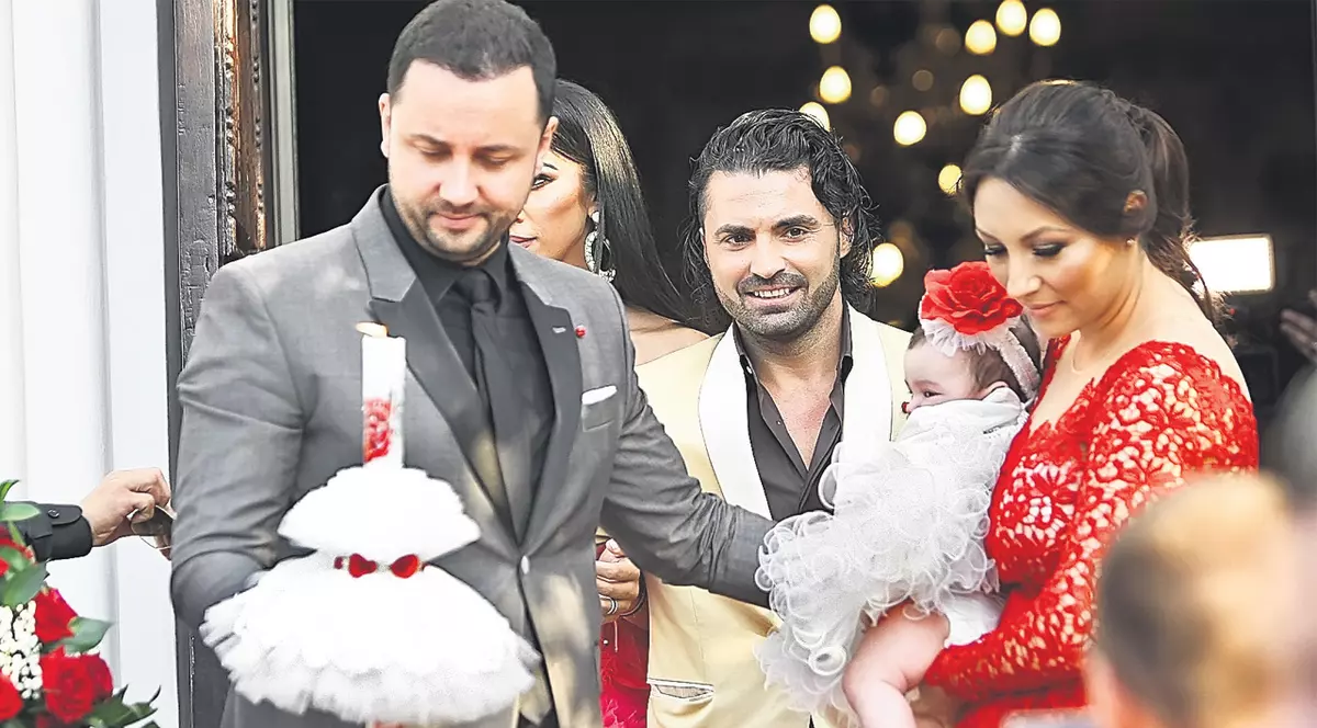 Andra şi Cătălin Măruţă nu s-au uitat la bani la creştinarea finuţei lor