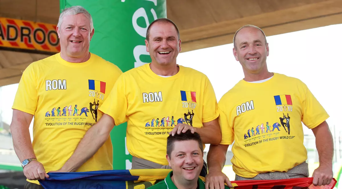 Suporterii români se simt minunat la Cupa Mondială de rugby / GALERIE FOTO