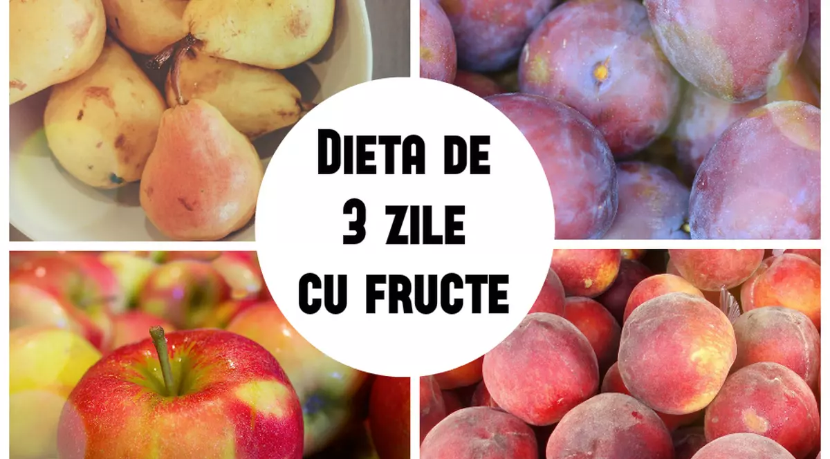 Dieta de trei zile cu fructe