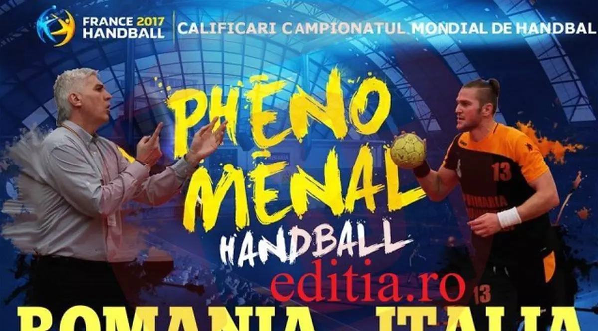 România - Italia, din preliminariile CM 2017, se joacă la Călărași
