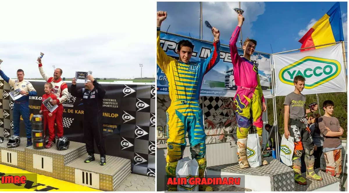 Aşii din drift nu fac doar derapaje controlate: Imre, campion la karting, Grădinaru la motocros