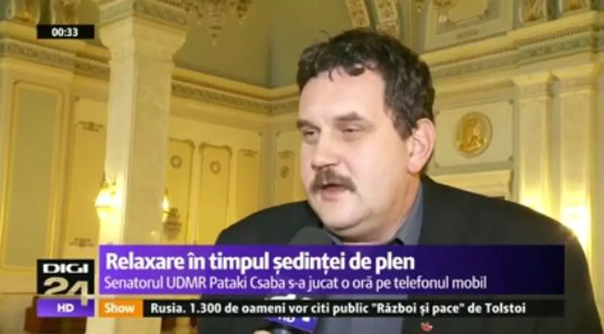 Ce făcea un senator UDMR în timpul ședinței de plen. "Îmi cer scuze, nu o să se mai întâmple" | VIDEO