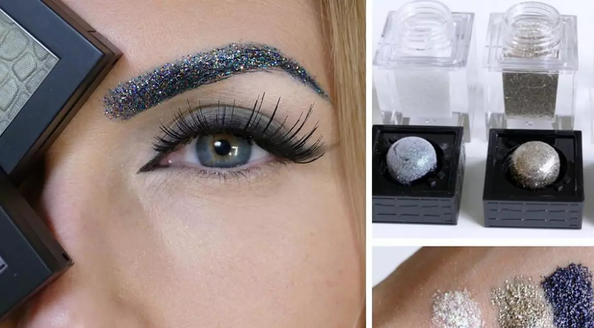 Sprâncene cu sclipici, cel mai nou trend în machiaj | FOTO