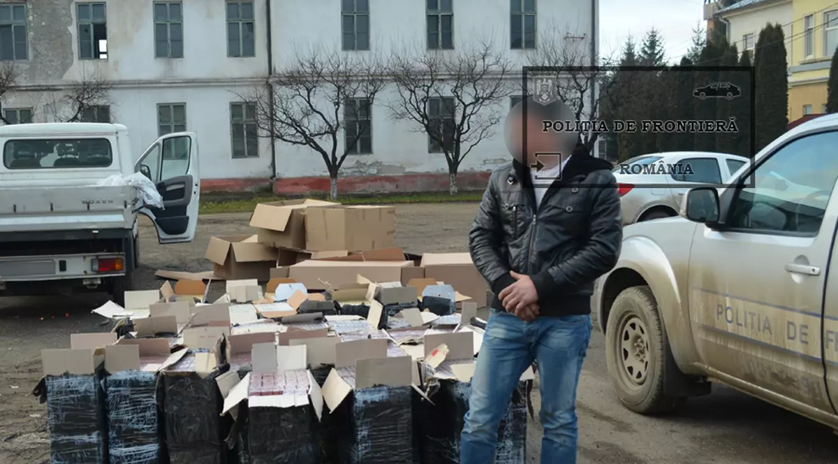 Ce s-a întâmplat cu doi români care cărau cu duba țigări de contrabandă. Au ajuns la Sighetu Marmaţiei, au refuzat să oprească la semnalul poliţiştilor iar după 500 de metri s-a încheiat totul 