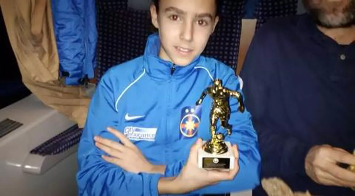 Fiul unui fost dinamovist este cel mai bun fotbalist al Stelei, la vârsta de 13 ani! ^”E un copil bun și cuminte, care învață bine și muncește mult”