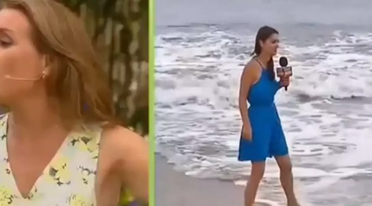 Moment penibil, în direct. O prezentatoare a rămas fără sutien în faţa camerelor de filmat | VIDEO