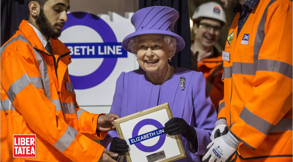 LINIE FERATĂ URBANĂ LA LONDRA CU NUMELE ELISABETH LINE, ÎN ONOAREA REGINEI / VIDEO