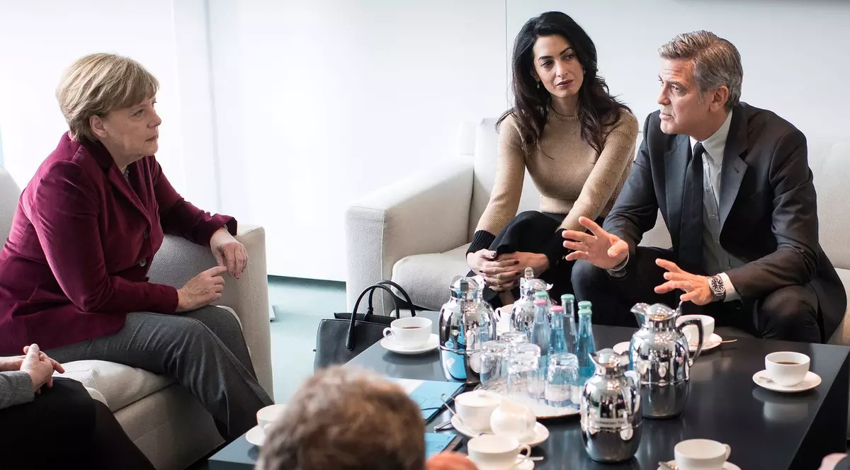 George și Amal Clooney, la discuții aprinse cu Angela Merkel. Despre ce au vorbit
