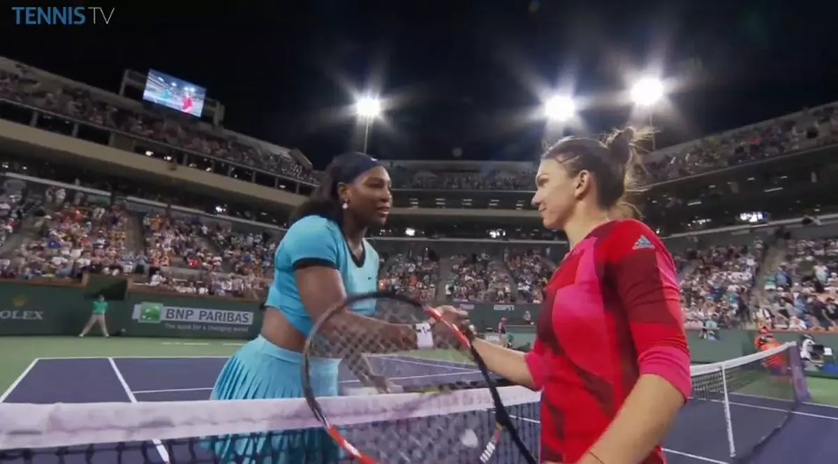 Indian Wells, ”sferturi”. Bum-bum Serena! Blockbusterul de pe terenul central a curs previzibil, cu o Williams ca din Playstation! Startul bun de meci al româncei, doar foc de artificii, ”Bestia” a preluat controlul / BLOG & VIDEO