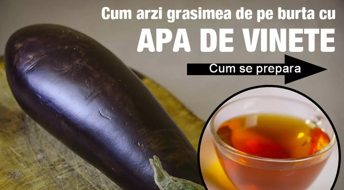 Apa de vinete, aliatul împotriva grăsimii abdominale