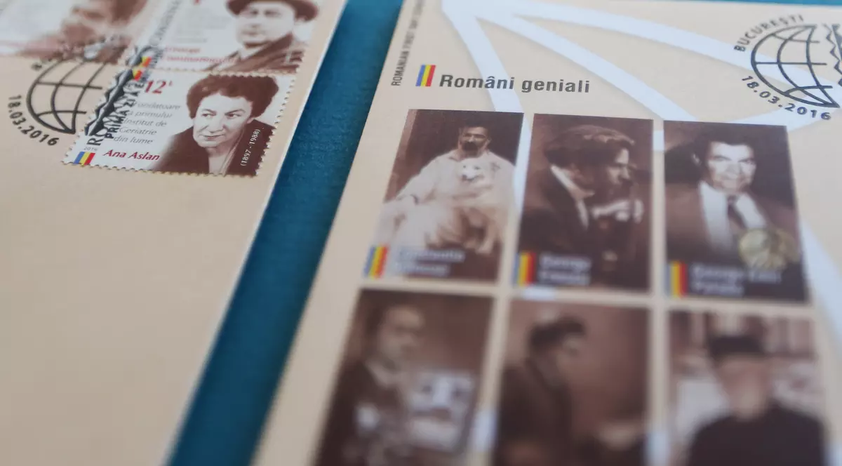 S-au pus în circulaţie timbrele de colecţie ''Români geniali''