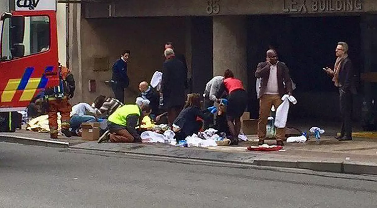 Harta ATENTATELOR de la Bruxelles