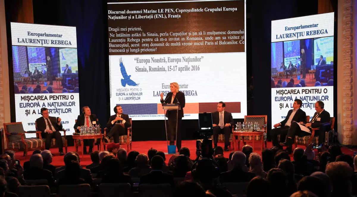 Extremista Marine Le Pen a ţinut un discurs la Sinaia | GALERIE FOTO