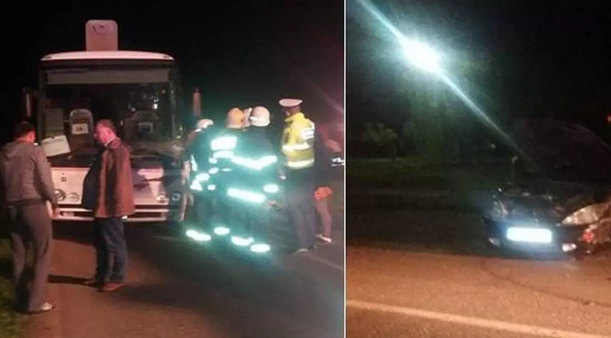 Un autocar cu 29 de călători s-a tamponat cu o mașină lângă Timișoara