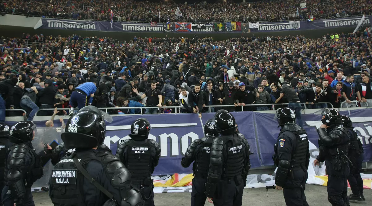 Peste 700 de jandarmi de pază la meciul Steaua – Dinamo