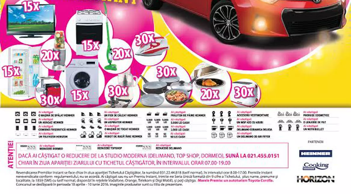 A câștigat la Marea Dezlipeală mașina de spălat pe care și-o dorea