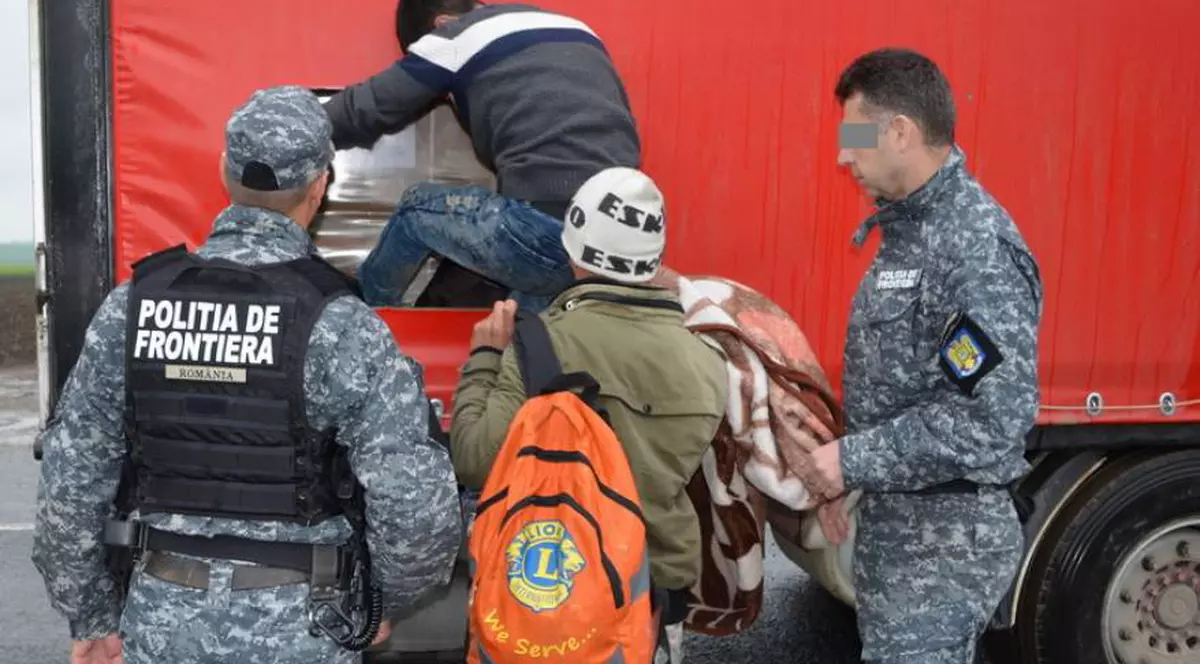 Migrantii prinsi in timp ce incercausa treaca ganita in Romania