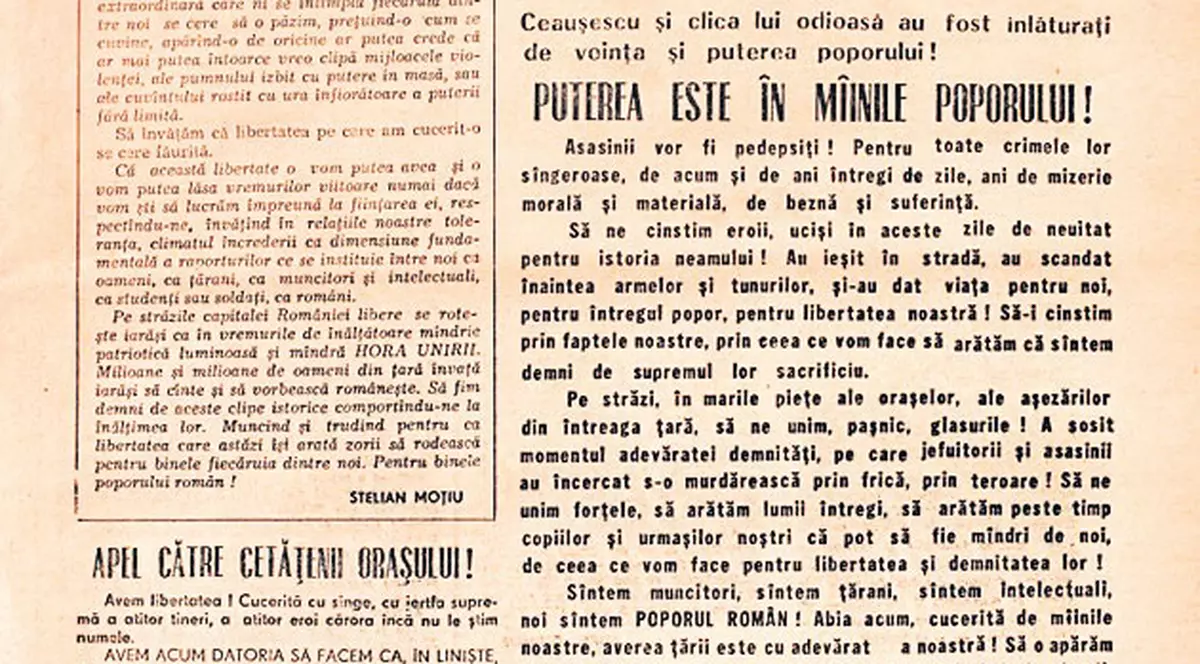 Primul număr «Libertatea», licitat! Singurul ziar liber tipărit pe 22 decembrie 1989 va fi scos la vânzare pe 19 aprilie